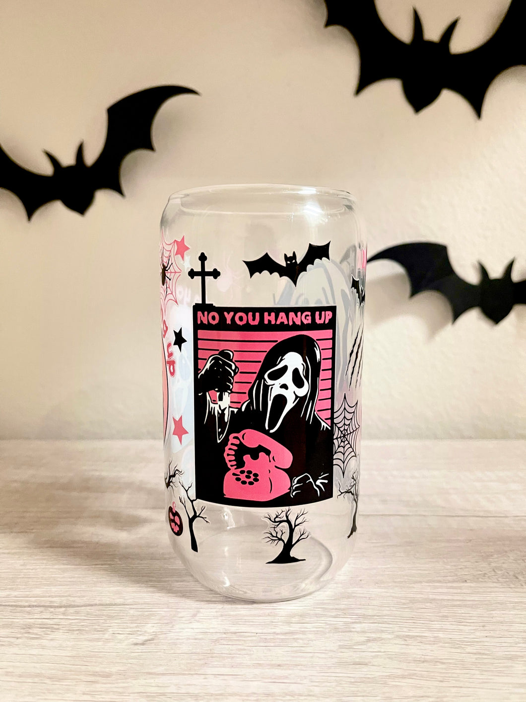 Call Me (Ghostface) Glass Cup