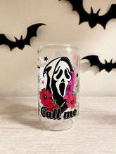 Load image into Gallery viewer, Call Me (Ghostface) Glass Cup
